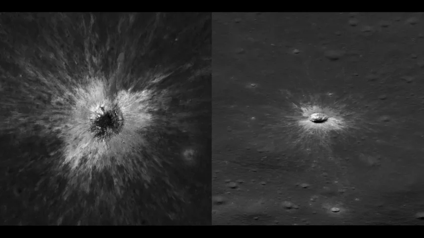 NASA Orbiter Discovers Rare, Century-Scale Lunar Impact Crater NASA Orbiter Discovers Rare, Century-Scale Lunar Impact Crater